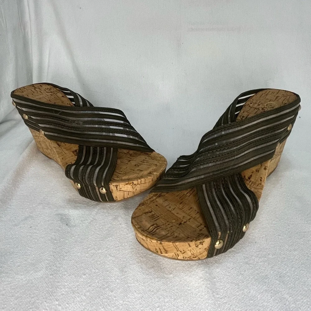 Cato Cork Wedge Sandals NEW - Picture 6 of 9